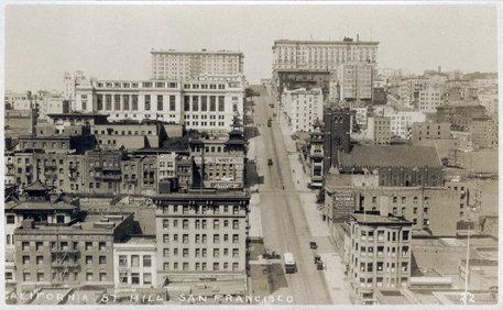 Cal Cable on Nob Hill, ca. 1920